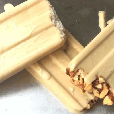 Israeli Halva Yogurt Popsicles