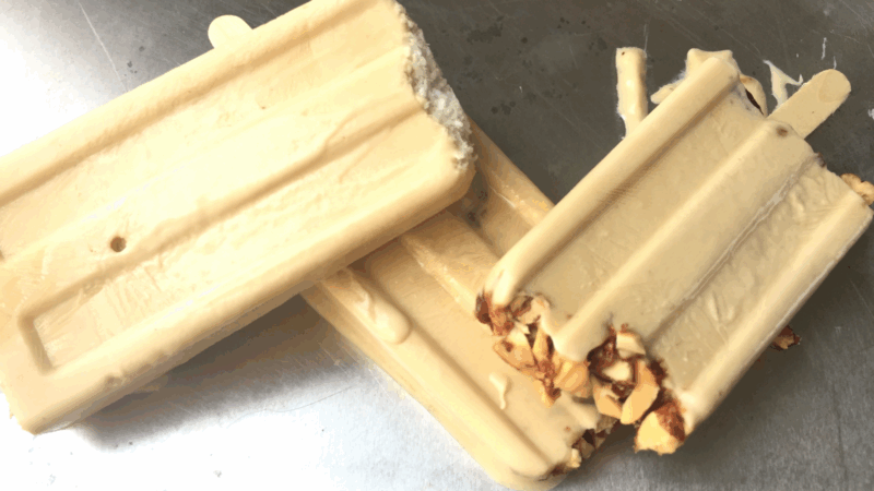 Israeli Halva Yogurt Popsicles