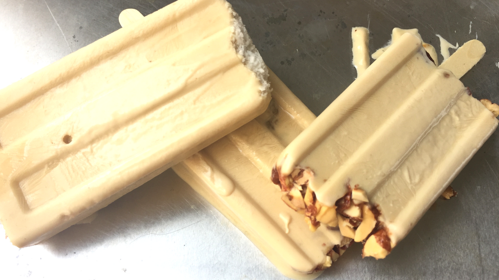 Israeli Halva Yogurt Popsicles