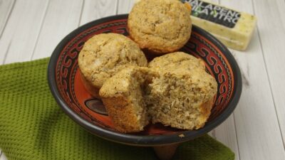 Jalapeno Cilantro Cheesey Corn Muffins