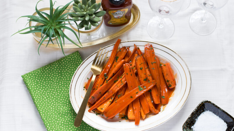 Jamie Geller - Sriracha Honey Glazed Carrots