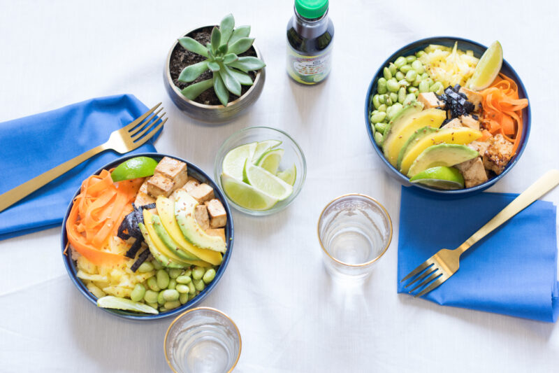 vegan poke bowl