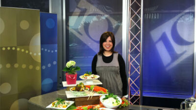 Jamie on the NBC 10! Set