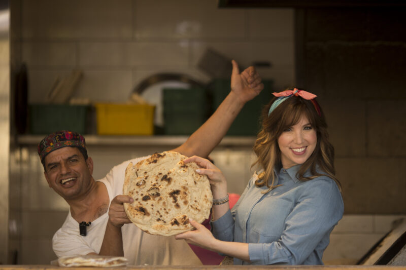 Iraqi Pita makes me smile - at Haba in Shuk Machane Yehuda