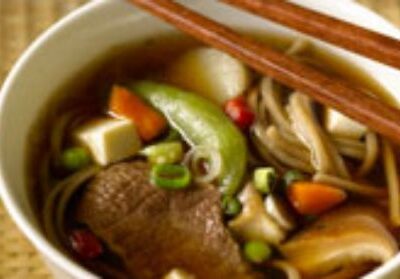Japanese-Style Beef and Noodle Soup