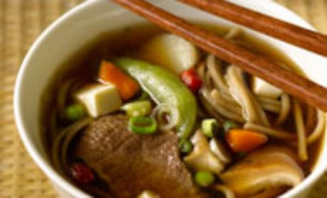 Japanese-Style Beef and Noodle Soup