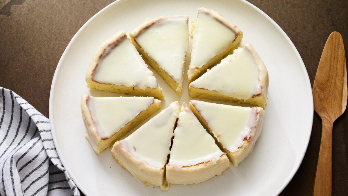 Japanese Rose Water Cheesecake