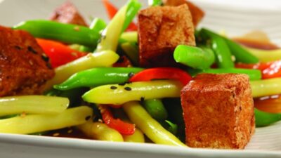 Jeff Nathan's String Bean and Tofu salad with Soy-Wasabi Vinaigrette