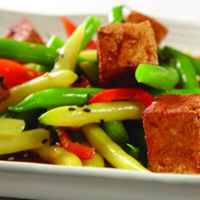 Jeff Nathan's String Bean and Tofu salad with Soy-Wasabi Vinaigrette