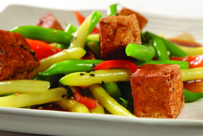 Jeff Nathan's String Bean and Tofu salad with Soy-Wasabi Vinaigrette
