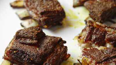 slow roasted lamb riblets