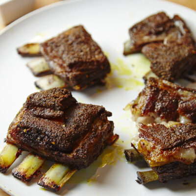 slow roasted lamb riblets