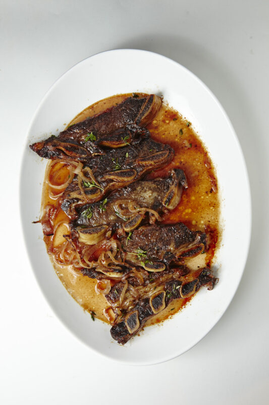 Braised flanken