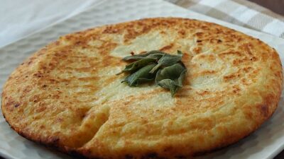 jumbo potato pancake with sage