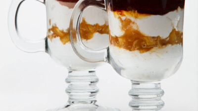 kahlua toasted coconut and ice cream parfait