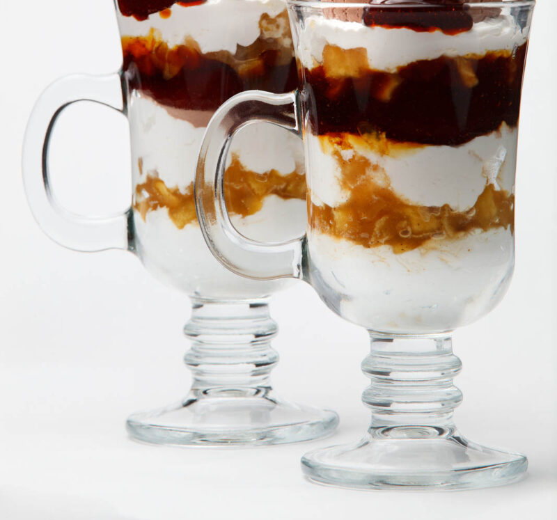 kahlua toasted coconut and ice cream parfait