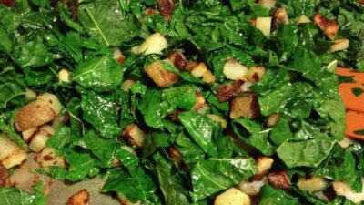 kale and potato hash