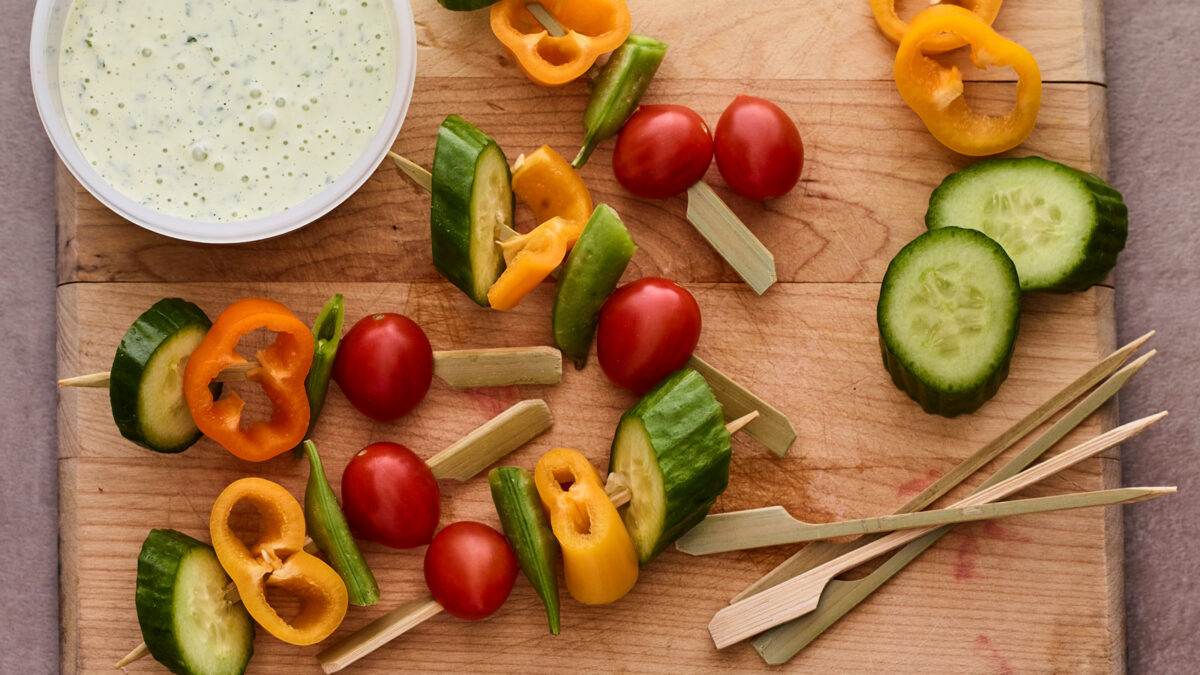 veggie skewers