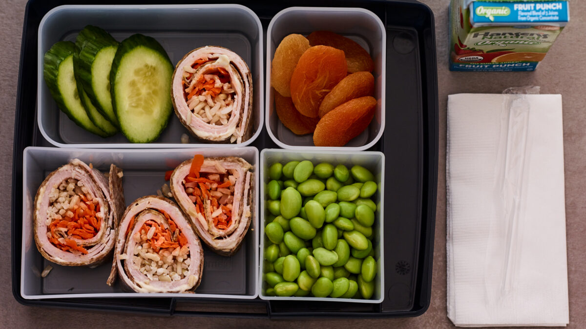 kids bento boxes with wraps