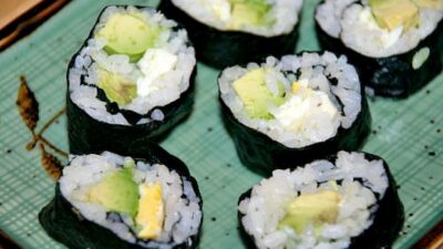 kids veggie sushi