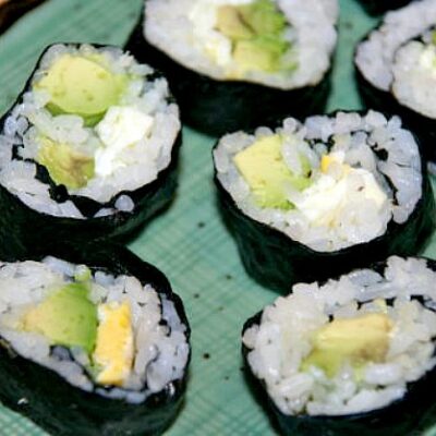 kids veggie sushi