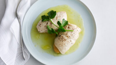 Kishke Stuffed Orange Chicken