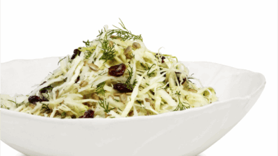 Kohlrabi and cabbage salad
