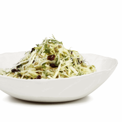 Kohlrabi and cabbage salad