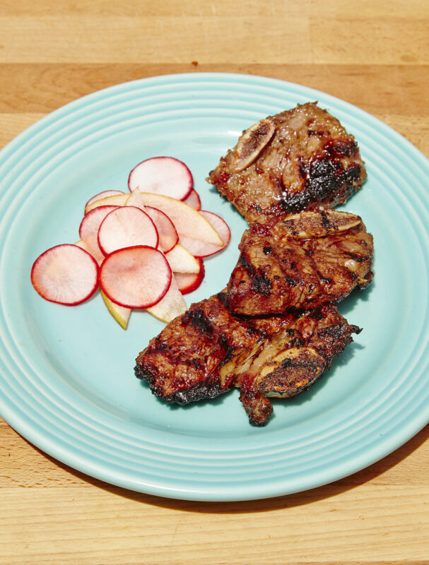 Korean Short Ribs with Pear Radish Salad