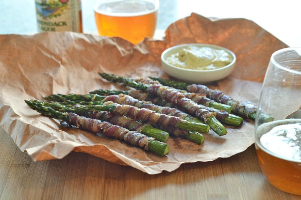 Lamb Bacon Wrapped Asparagus