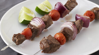 Lamb, Cherry Tomato and Red Onion Kebabs
