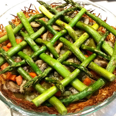 Vegetable Pot Pie with Latke Crust