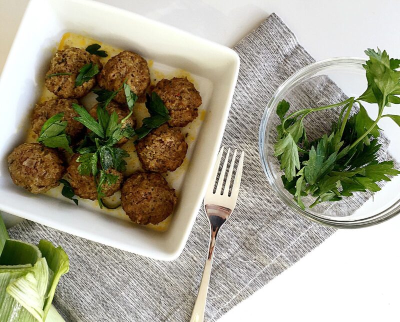 Leek Meatballs