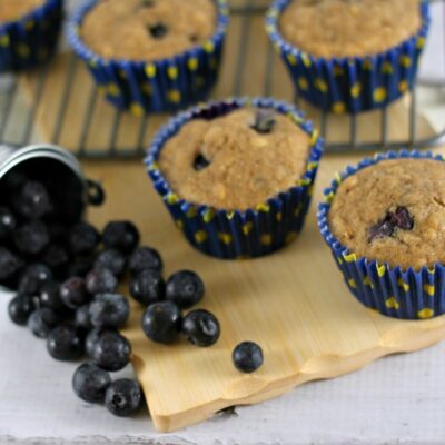 Lemon Blueberry Oat Muffins