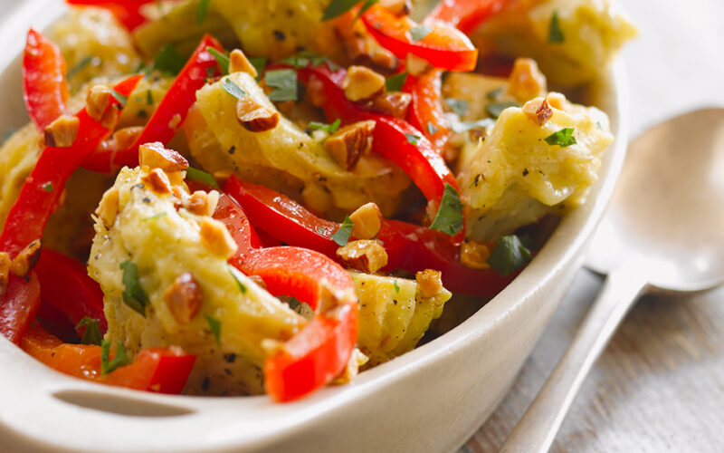 Lemon Artichoke Salad with Almonds