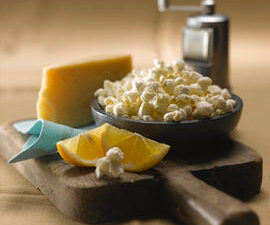 Lemon Pepper and Parmesan Popcorn