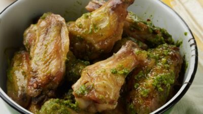 Lemon-Pesto Chicken Wings