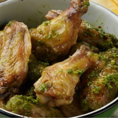 Lemon-Pesto Chicken Wings