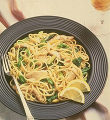 Lemon Turkey Stir-Fry and Pasta