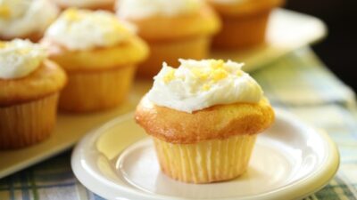 Lemonade Cupcakes with Lemonade Frosting