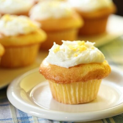 Lemonade Cupcakes with Lemonade Frosting