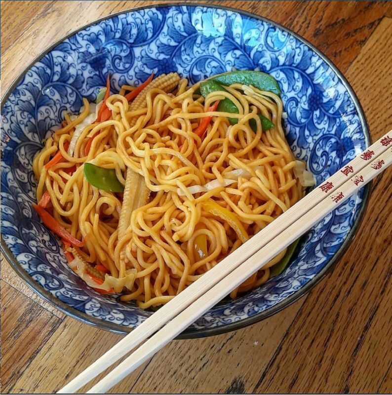 Rainbow Veggie Lo Mein