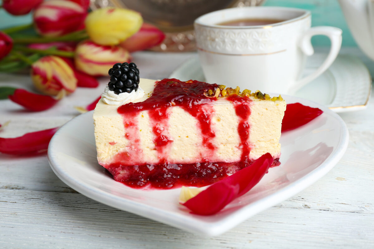 low-fat lemon cheesecake