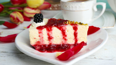 low-fat lemon cheesecake