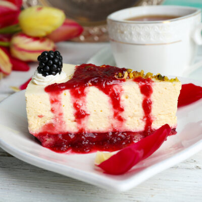 low-fat lemon cheesecake
