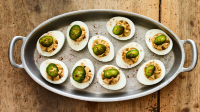 Lox Deviled Eggs