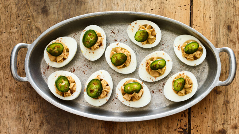 Lox Deviled Eggs