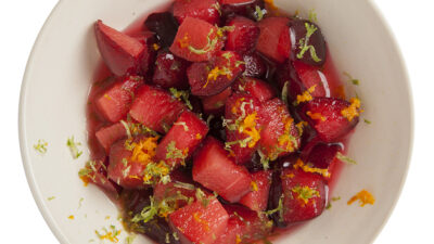 macerated pluots plums