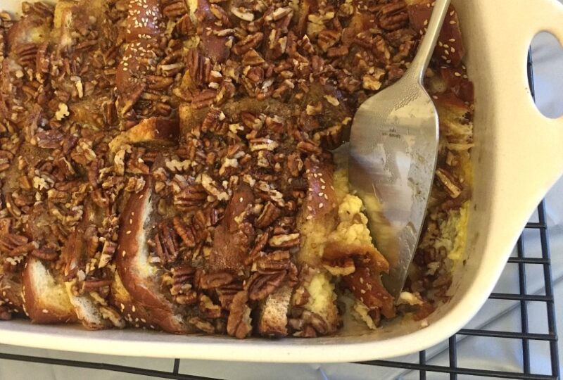Make Ahead Pecan French Toast Casserole