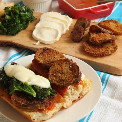 Make your own Eggplant Parmesan Sandwiches